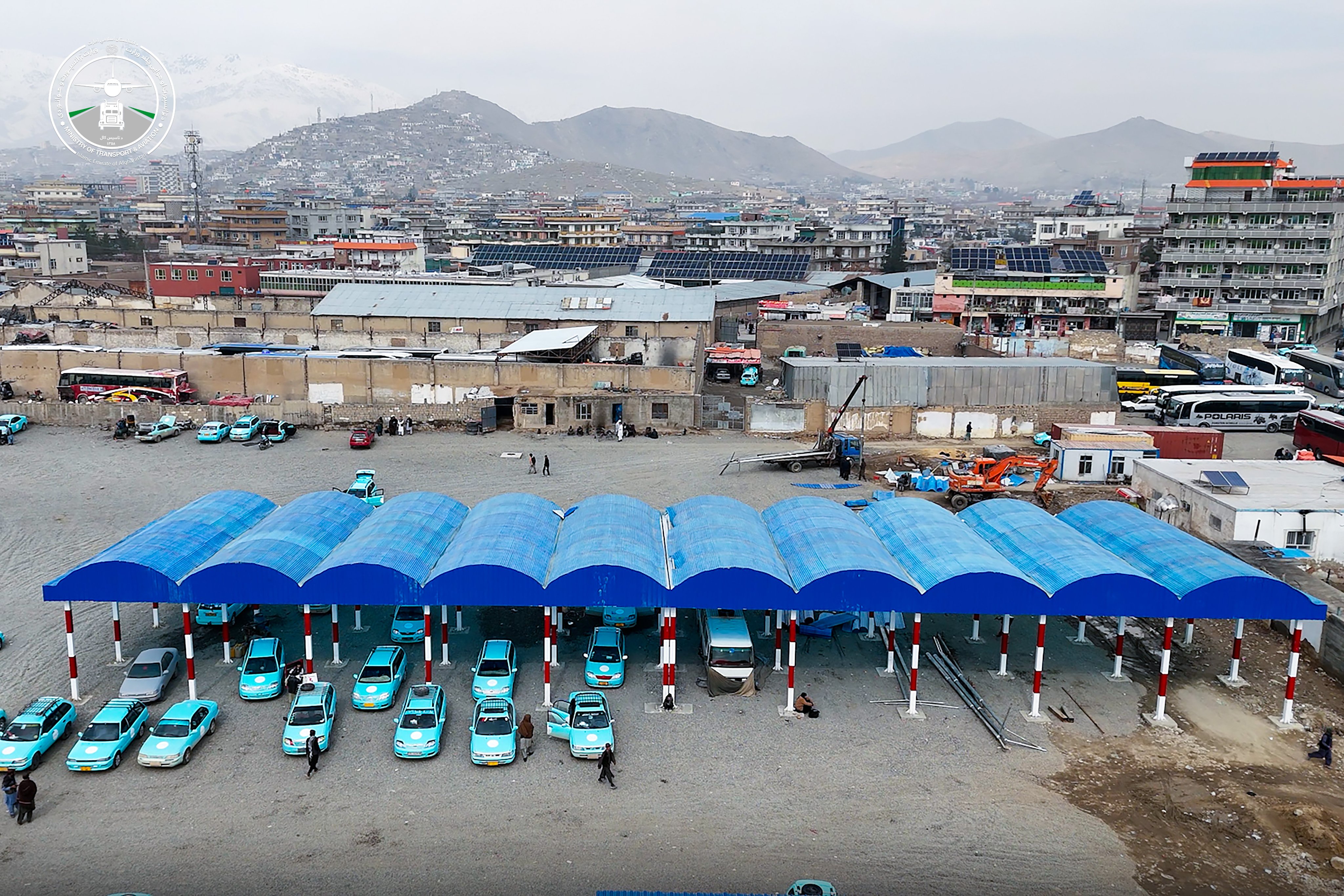 کار اعمار هده مسافربری ساحه کمپنی شهر کابل نزدیک به تکمیل شدن است.